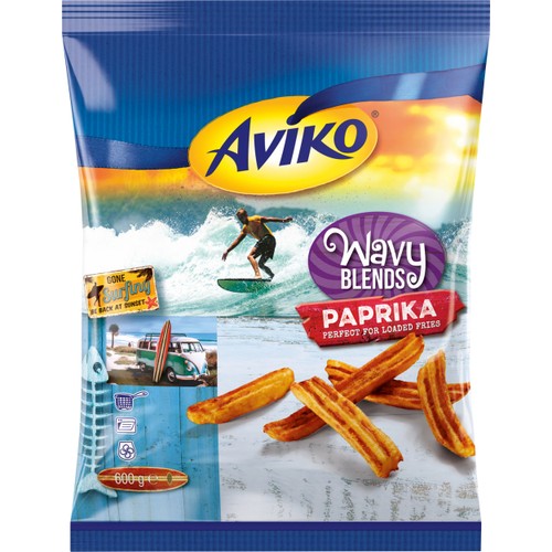Pommes wavy blends paprika 600g Aviko