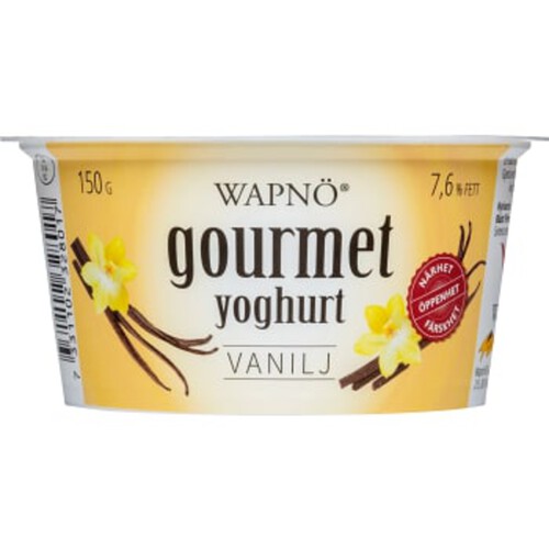 Yoghurt Gourmet Vanilj 150g Wapnö