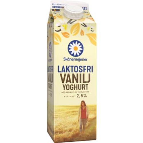 Yoghurt Vanilj Laktosfri 2,5% 1000g Skånemejerier