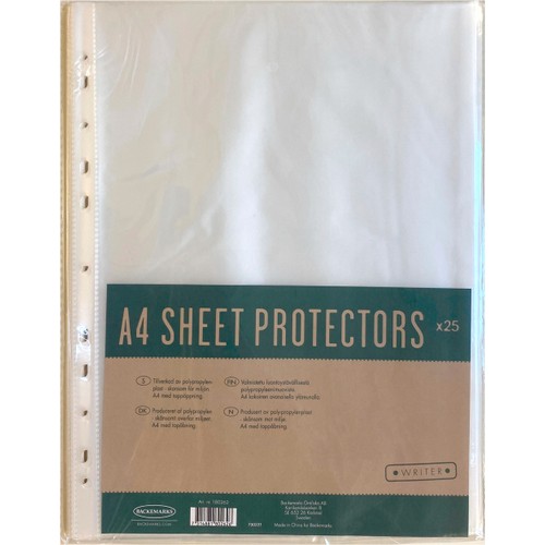 Plastficka A4 Klar 25st Writer