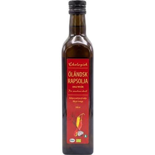 Rapsolja Chili & Vitlök Eko 500ml KRAV Ekberg & Forsberg