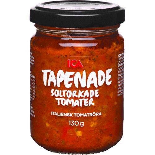 Tapenade av Soltorkade tomater 130g ICA