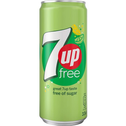 Läsk Free Lemon Lime 33cl 7-UP