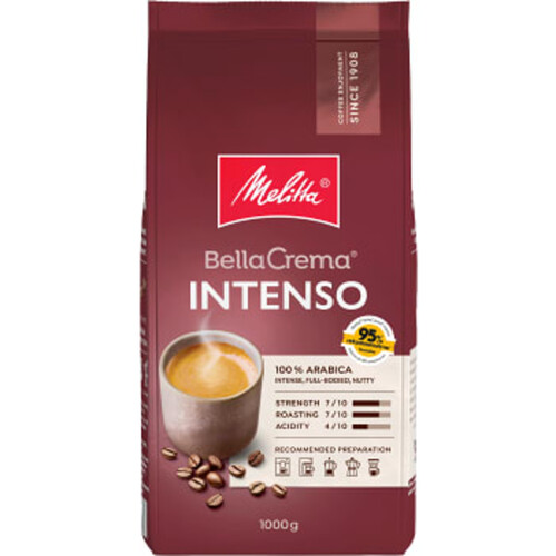 Kaffe Bella Crema Intenso Hela bönor 1kg Melitta