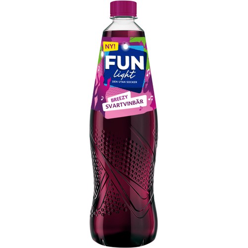 Lightdryck Svartvinbär 1l Fun Light