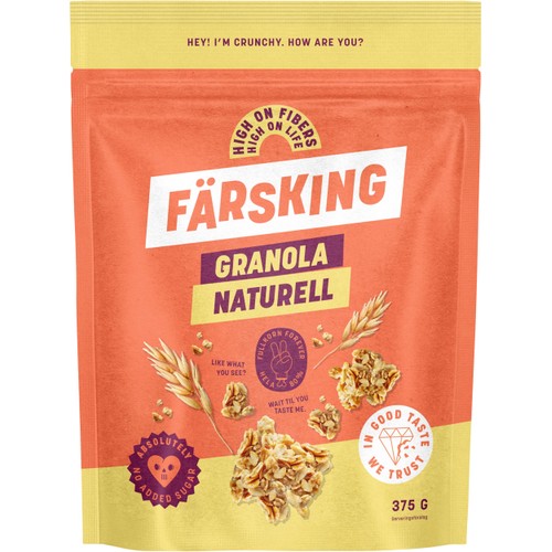 Granola naturell 375g Färsking