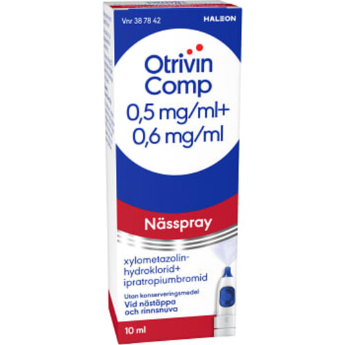 Nässpray Comp 0,5 mg/ml + 0,6 mg/ml 10ml Otrivin