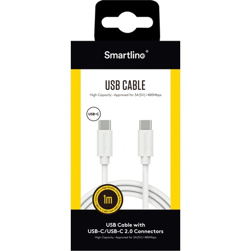 USB-C till USB-C 1m Smartline