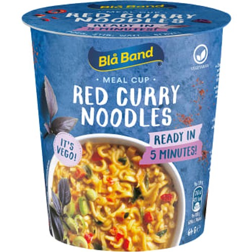 Röd Curry Nudlar Vego 64g Blå Band