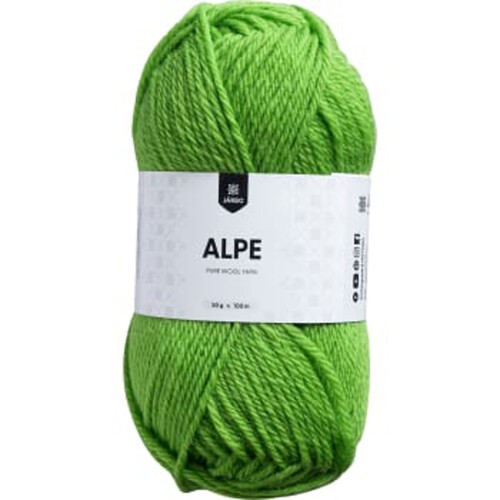 Garn Alpe Lime Green 50g Järbo