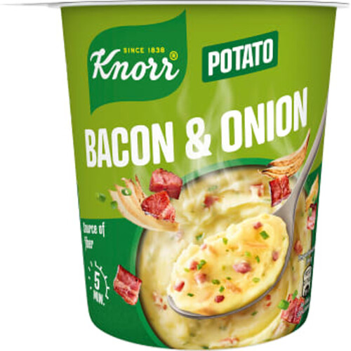 Potatismos Bacon & Lök Snack Pot 51g Knorr