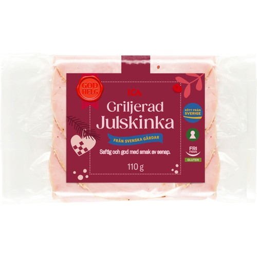 Julskinka Griljerad i Skivor Glutenfri 110g ICA