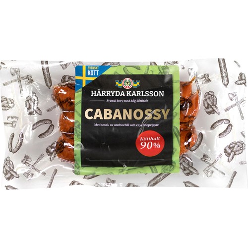 Cabanossy 90% Kötthalt 210g Härryda Karlsson