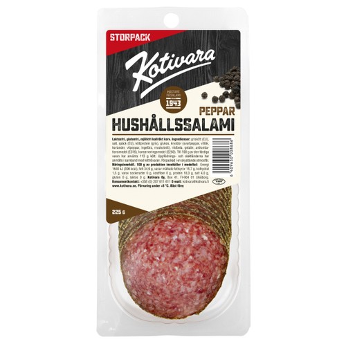 Hushållssalami Peppar 225g Kotivara