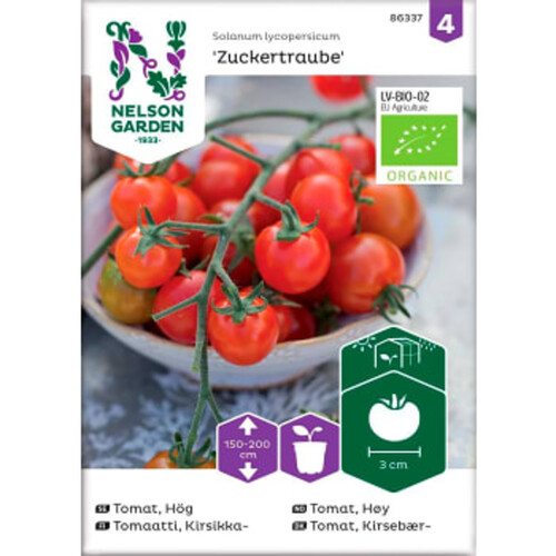 Tomat Körsbär Organic 1-p Nelson Garden
