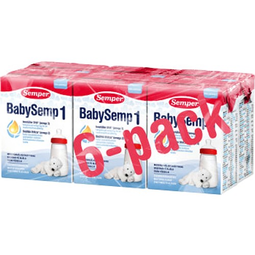 Modersmjölksersättning BabySemp 1 6-p 200ml Semper