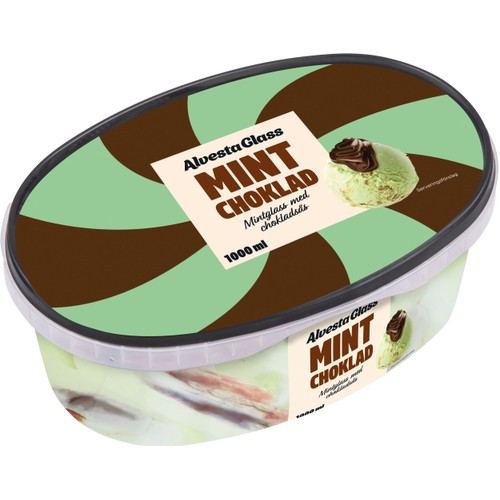 Glass Mintchoklad 1000ml Alvestaglass