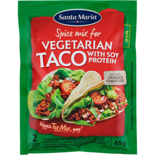 Taco Kryddmix Vegetarian 65g Santa maria