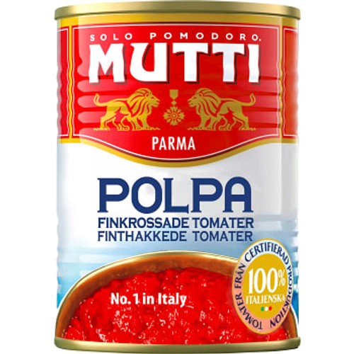 Finkrossade Tomater Polpa 400g Mutti