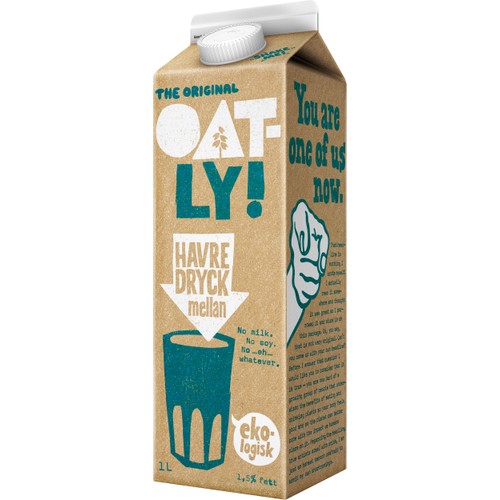 Havredryck Naturell 1,5% Ekologisk 1l Oatly