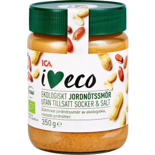 Jordnötssmör utan salt 350g ICA I love eco