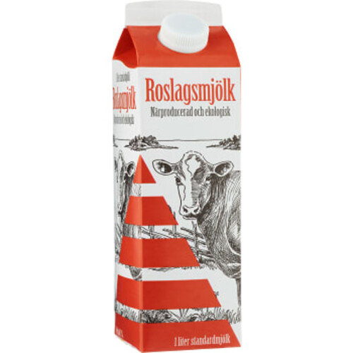 Standardmjölk 3% Ekologisk 1l KRAV Roslagsmjölk