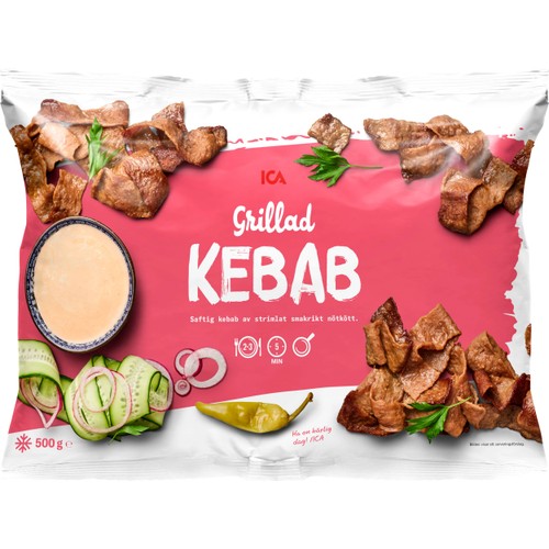 Grillad kebab Fryst 500g ICA