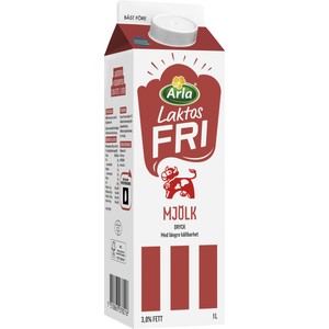 Mjölkdryck Laktosfri 3% 1l Arla Ko®