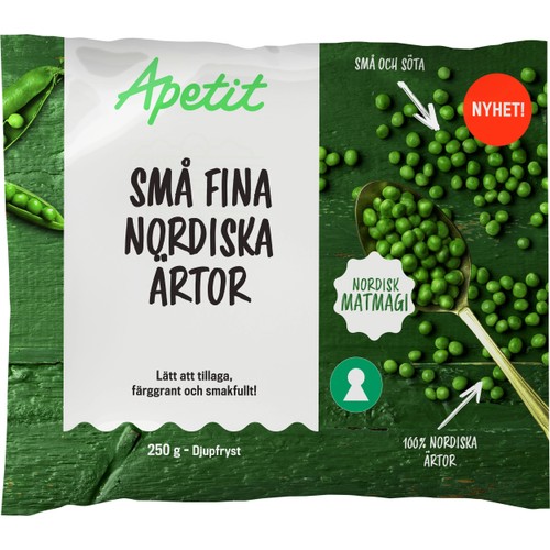Små fina nordiska ärtor 250g Apetit