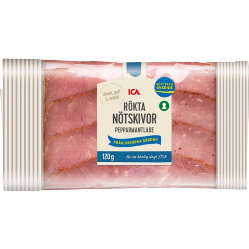 Nötskivor Rökta Pepparmantlade 120g ICA