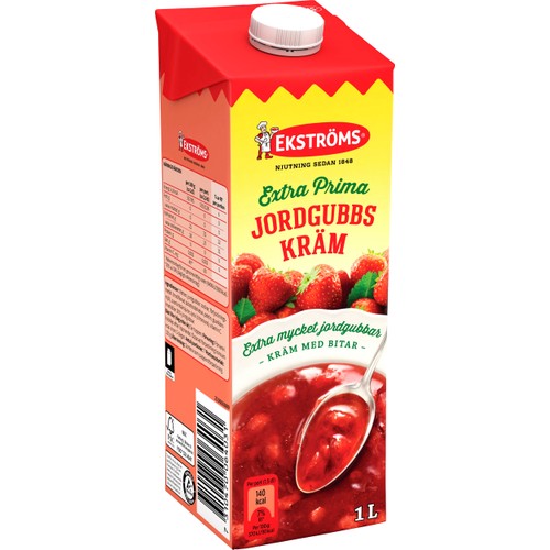 Jordgubbskräm Extra prima 1l Ekströms