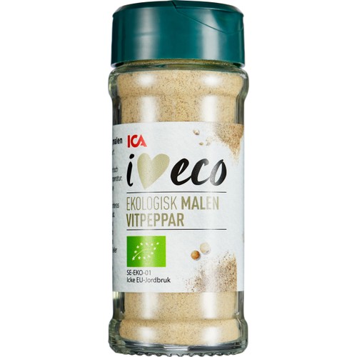 Vitpeppar Malen Ekologisk 40g ICA I love eco
