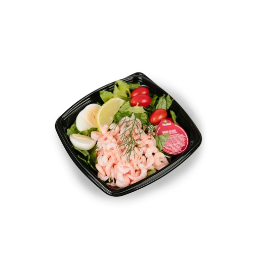 Caesarsallad med handskalade räkor