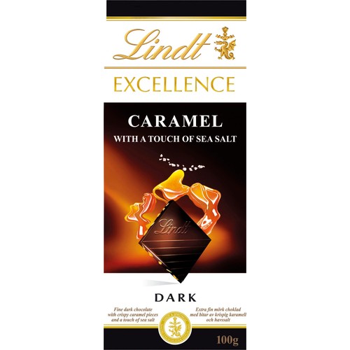 Chokladkaka Excellence Caramel 100g Lindt