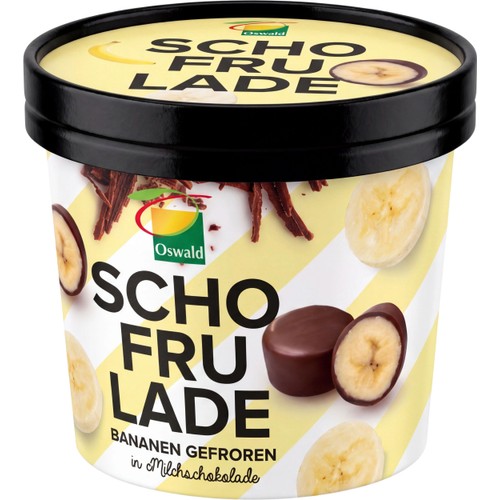 Bananbitar Chokladdoppade Schofrulade 130g Oswald