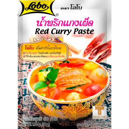 Currypasta Röd 50g Lobo