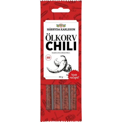 Ölkorv Chili 4-p 80g Härryda Karlsson