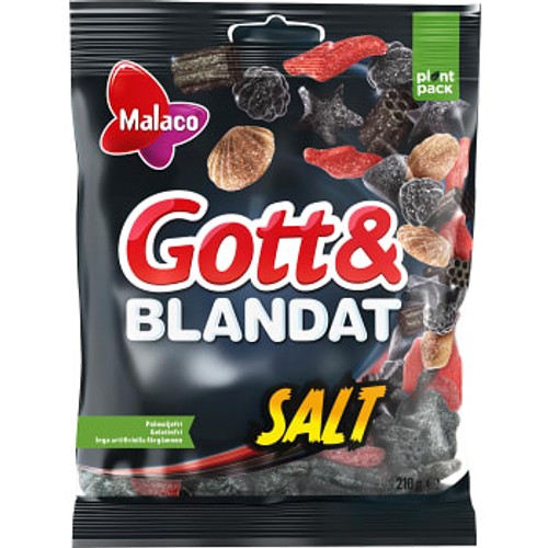Godis Gott & Blandat Salt 210g Malaco