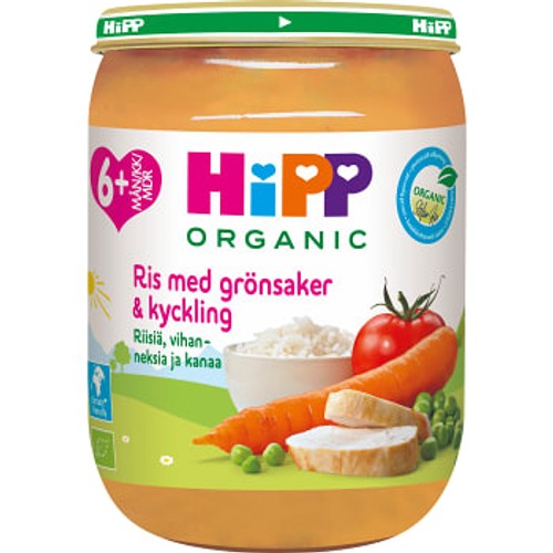 Ris grönsaker & kyckling Från 6m Ekologisk 190g Hipp