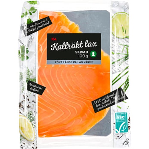 Lax kallrökt skivad 100g Miljömärkt ICA