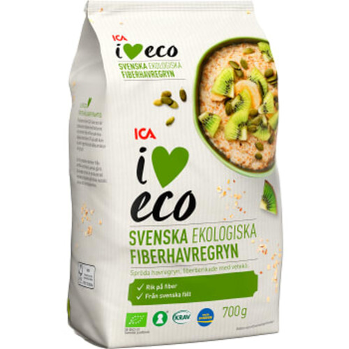 Fiberhavregryn 700g ICA I love eco