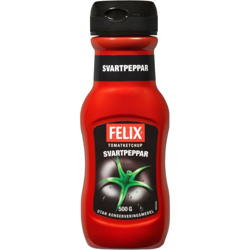 Ketchup Svartpeppar 500g Felix