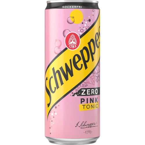 Läsk Pink Tonic Zero 33cl Schweppes