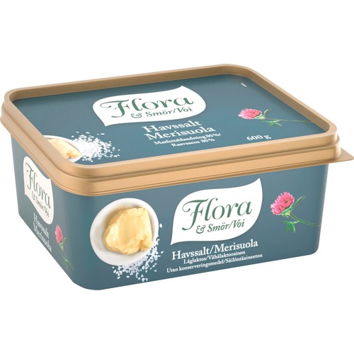 Bordsmargarin med Smör och Fint havssalt 70% 600g Flora
