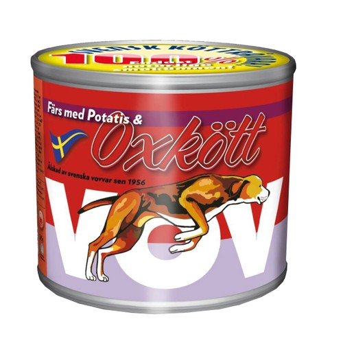 Hundmat Färs med Potatis & oxkött 665g Vov