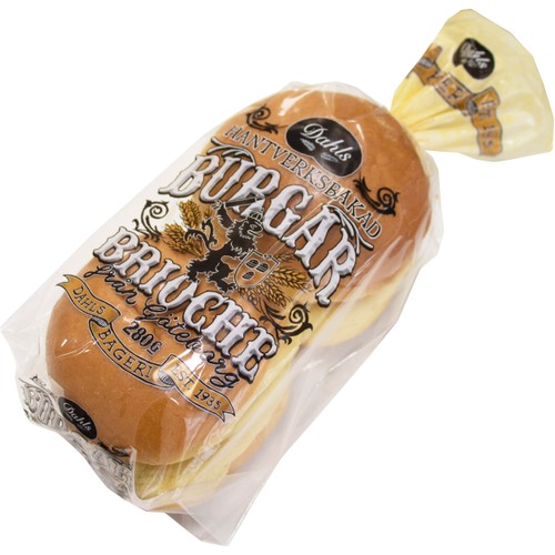 Burgarbrioche 4-pack 280g Dahls Bageri