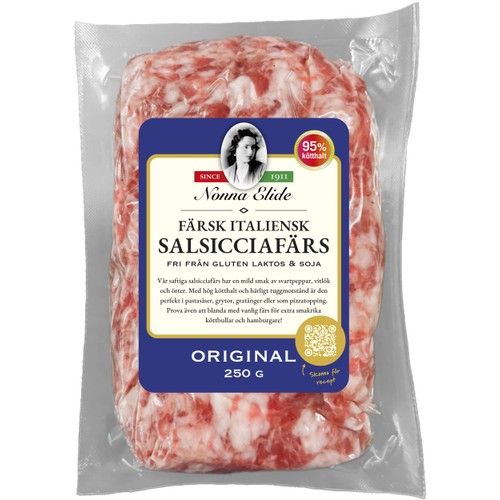 Salsicciafärs Färsk Original 250g Nonna Elide