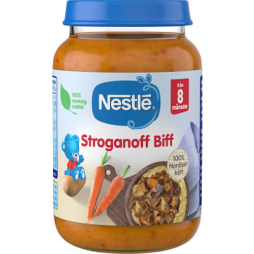 Barnmat Stroganoff Biff 8 mån 190g Nestle