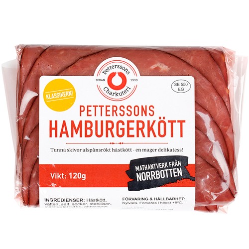 Hamburgerkött 120g Petterssons Charkuteri