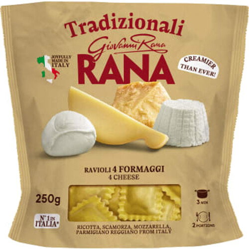 Färsk Pasta Ravioli 4 Ostar 250g Rana